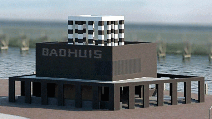 Badhuis met zicht op zee